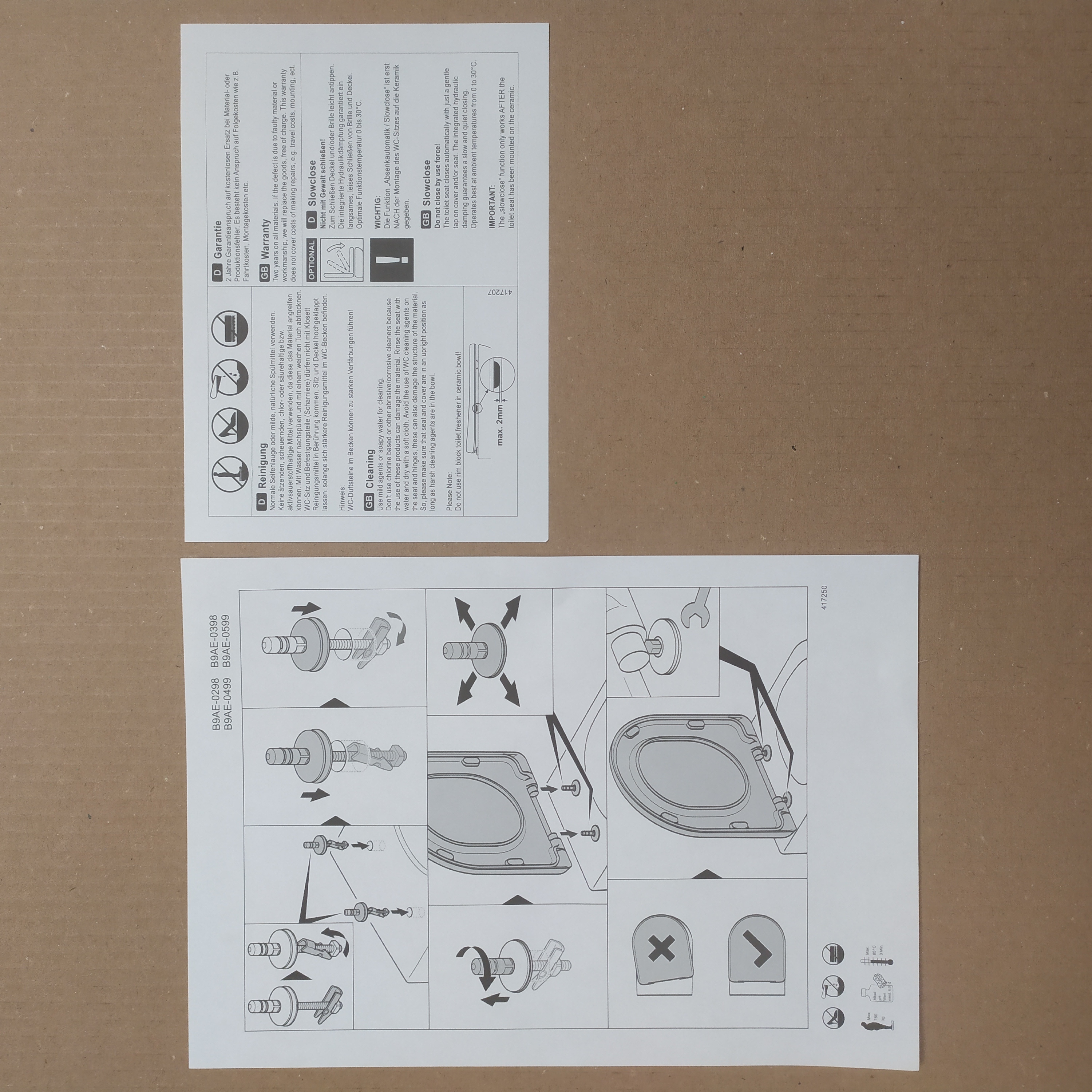 WC Sitz Optima L 1.2 - Concept 200 2.0 - mit Softclose Absenkautomatik und Take Off Weiss