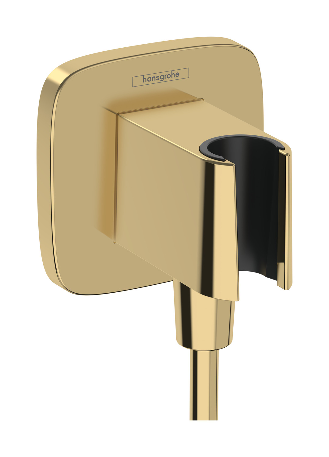 Hansgrohe Brausehalter FixFit Q Porter KS für Handbrause PGO Gold Optik Poliert