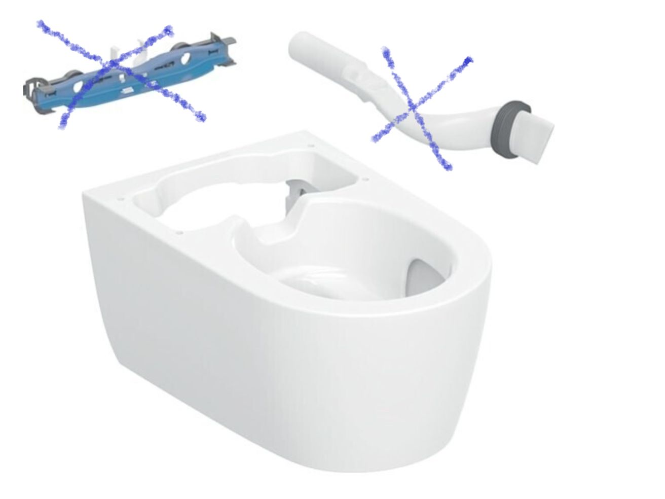   Geberit AquaClean Sela weiß-alpin 243647111 NUR DIE KERAMIK 243.647.11.1