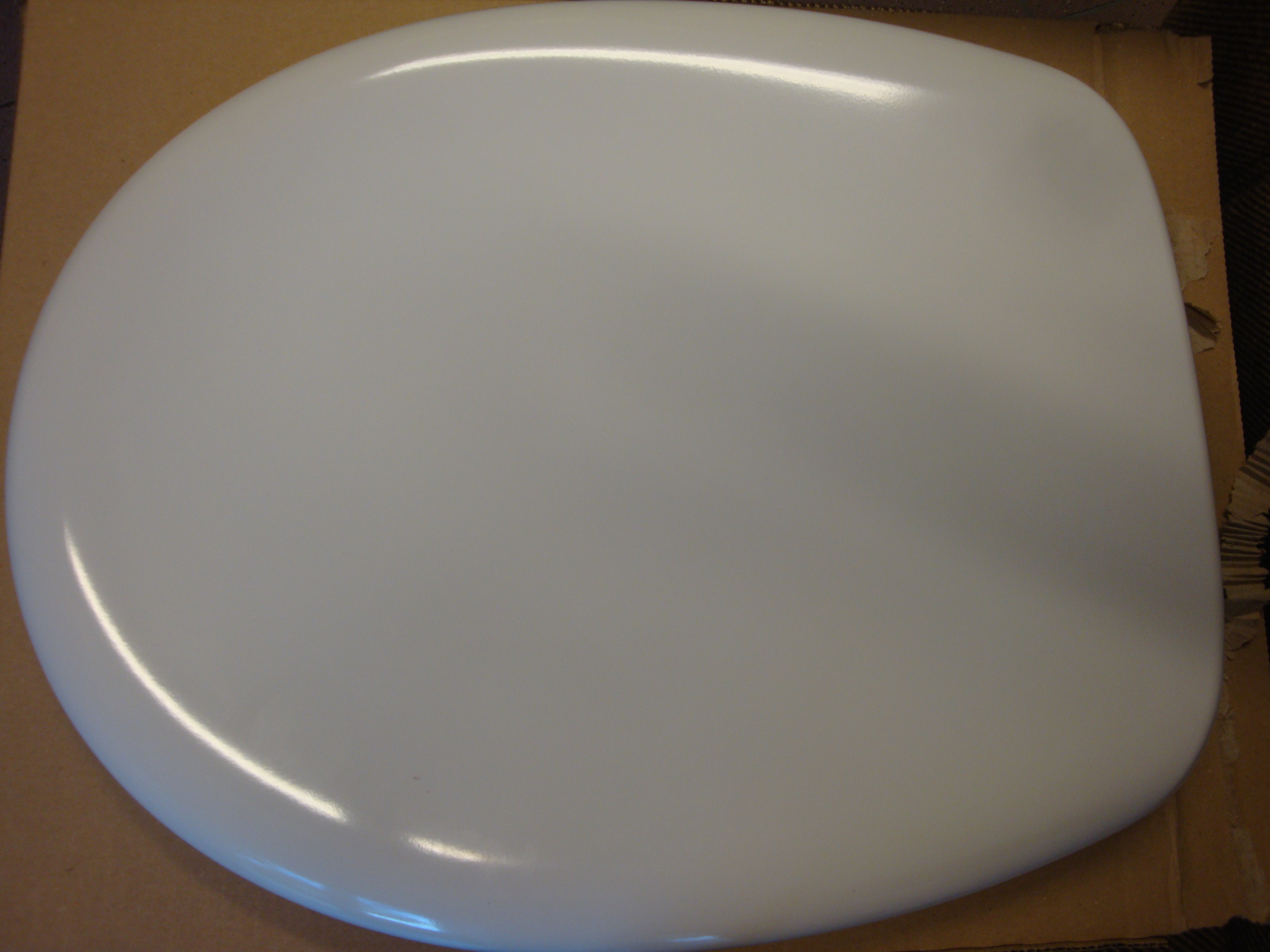 AM / BASE WC Sitz Weiss Duroplast mit Edelstahl Befestigung