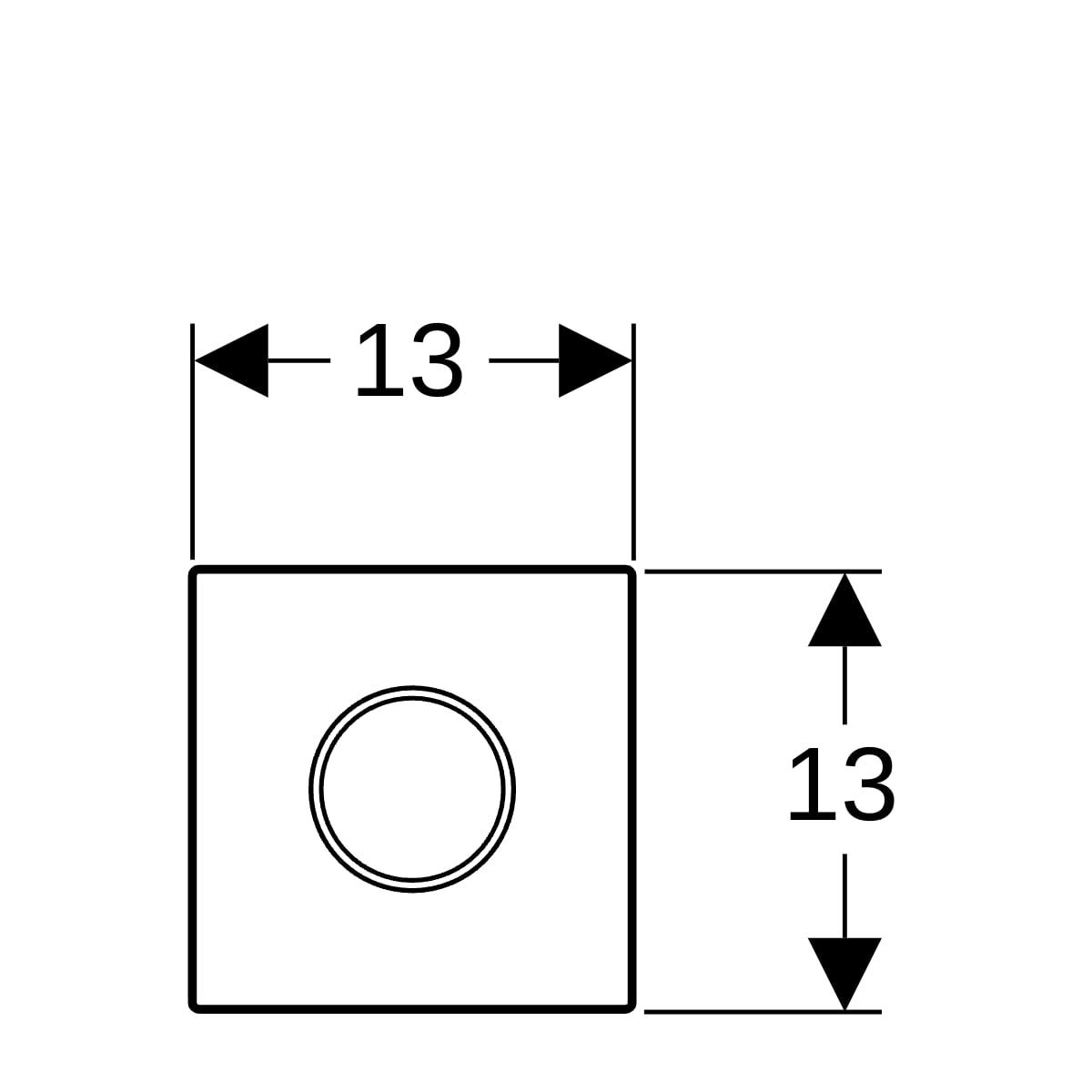 Geberit HyTronic Urinalsteuerung Sigma10 Netz (116.025.KJ.1) weiß / chrom hochglanz