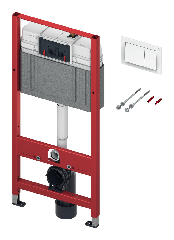 TECEbase WC Modul 1120mm BH inkl. Betätigungsplatte weiss 9400400