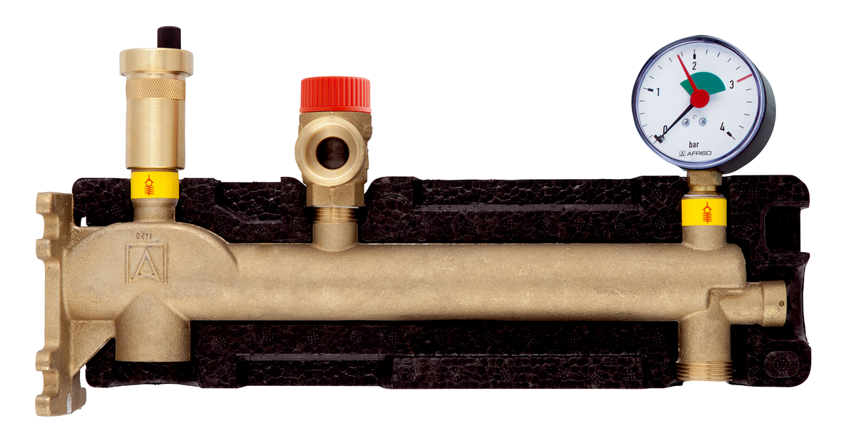 Afriso Gefäß Anschlussgruppe 77932 Gefäßanschlusskombination GAK-MS mit Isolierung