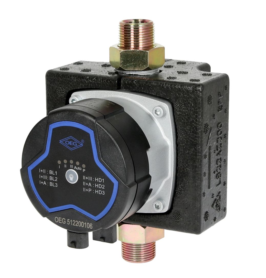 OEG Solar Umwälzpumpe 130mm DN20 3/4" mit PWM Kabel