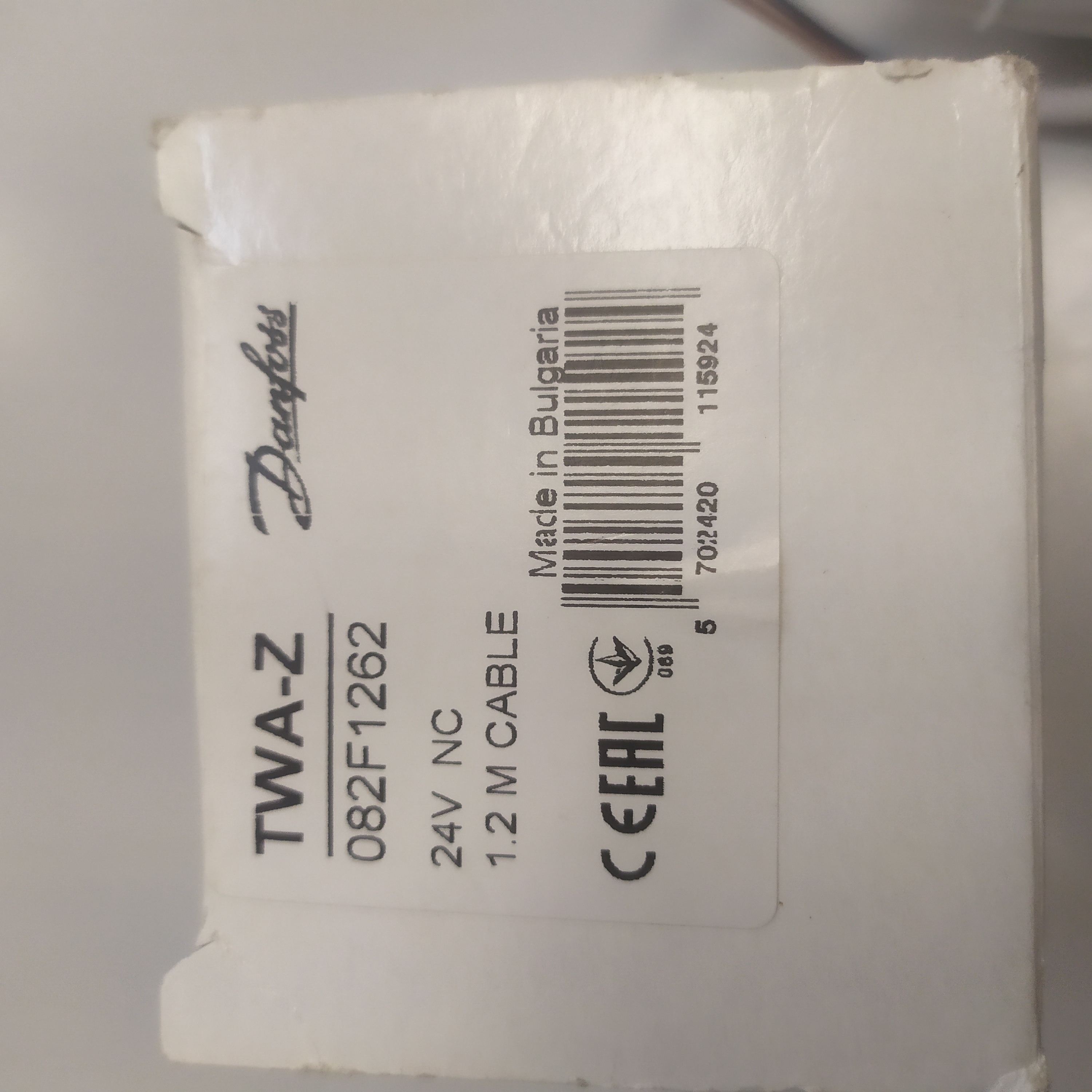 Danfoss Stellantrieb TWA-Z Ausf. NC 24V 082F1262 stromlos geschlossen M30 x 1,5 für AB-QM