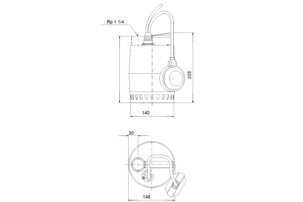 Grundfos KP250-A1 KP 250 Tauchpumpe Schmutzwasser Unilift 012H1600