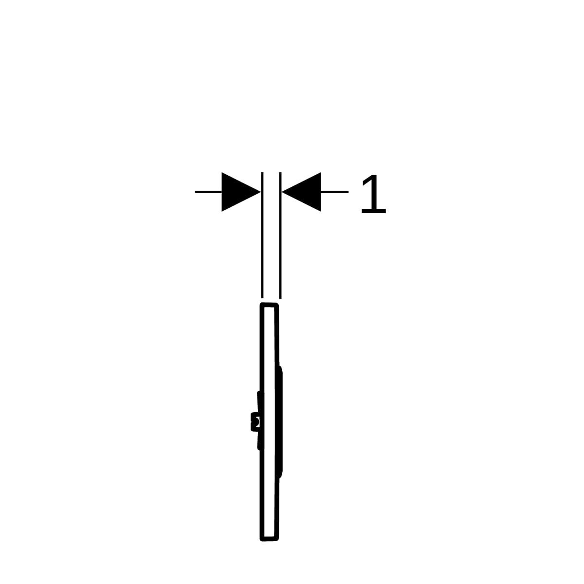 Geberit HyTronic Urinalsteuerung Sigma10 Netz (116.025.KJ.1) weiß / chrom hochglanz
