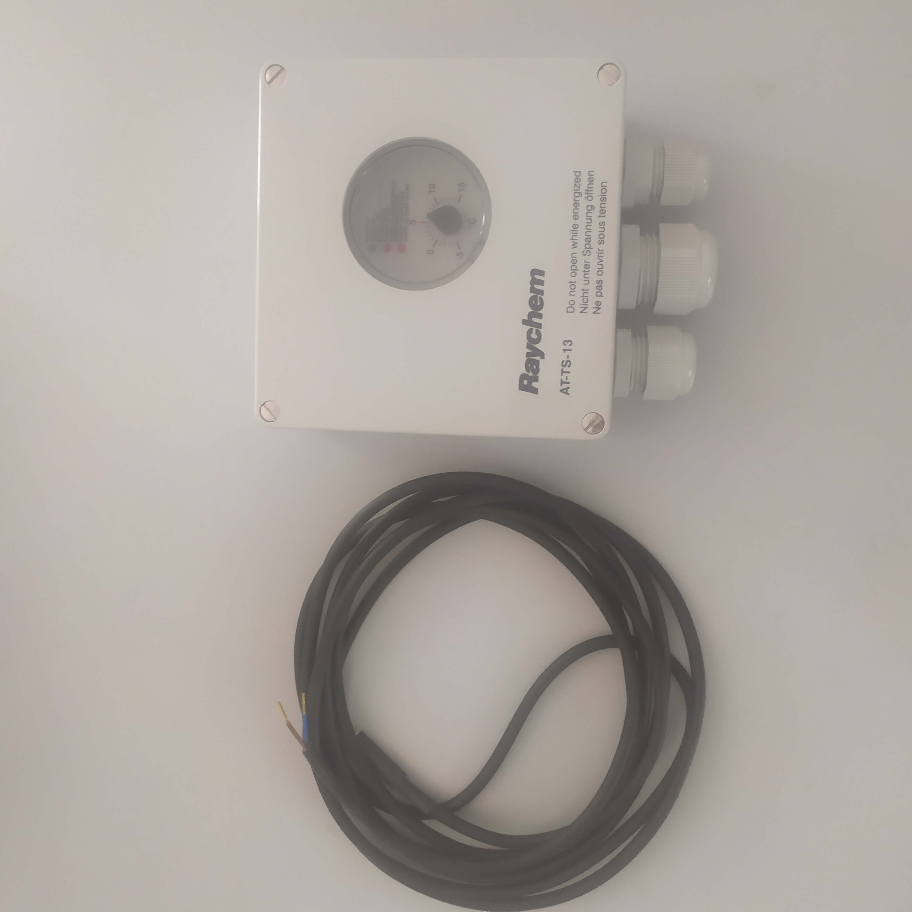 Thermostat Raychem AT-TS-13 + Anlegefühler / Umgebungstemperaturfühler 728129-000