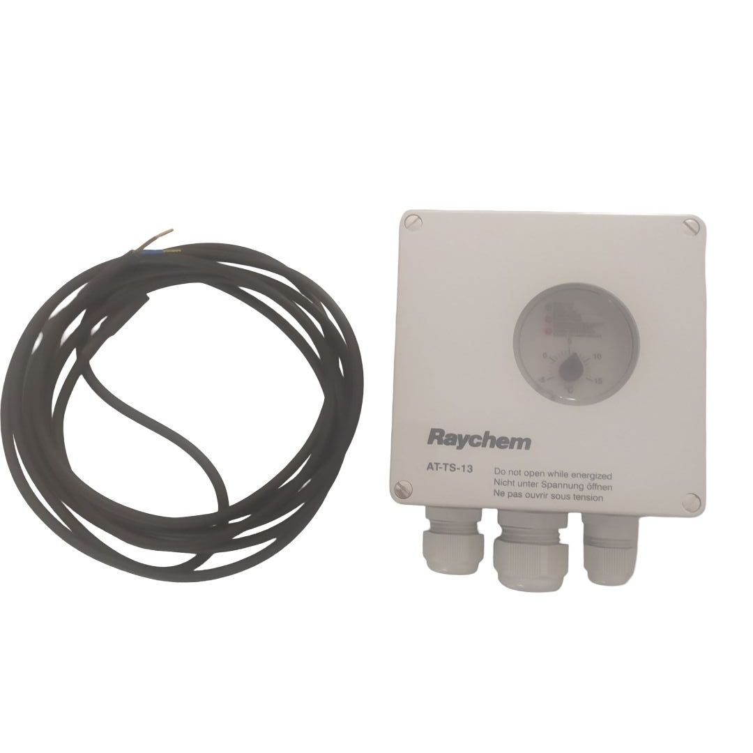 Thermostat Raychem AT-TS-13 + Anlegefühler / Umgebungstemperaturfühler 728129-000