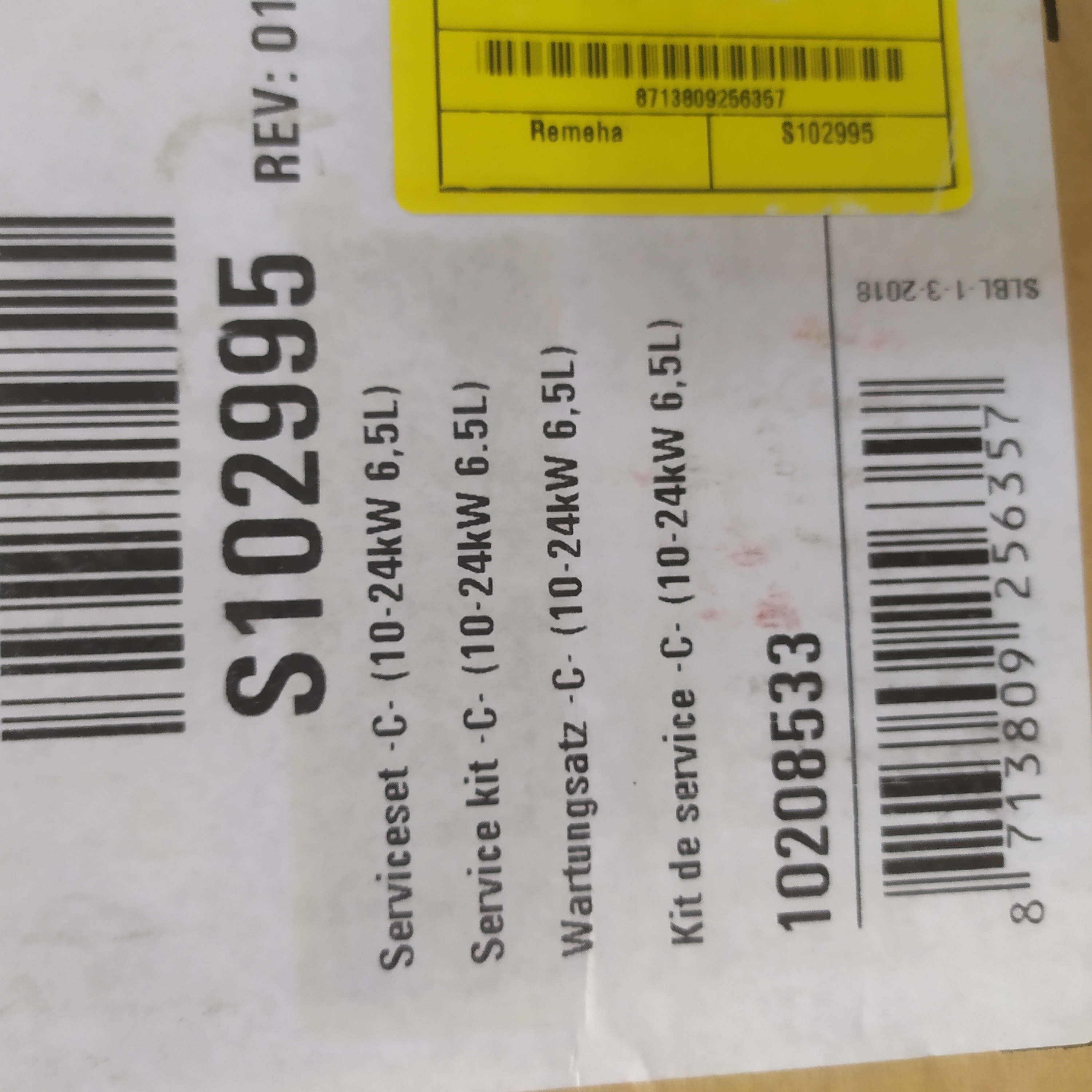 Remeha Service Set C 24C S102995