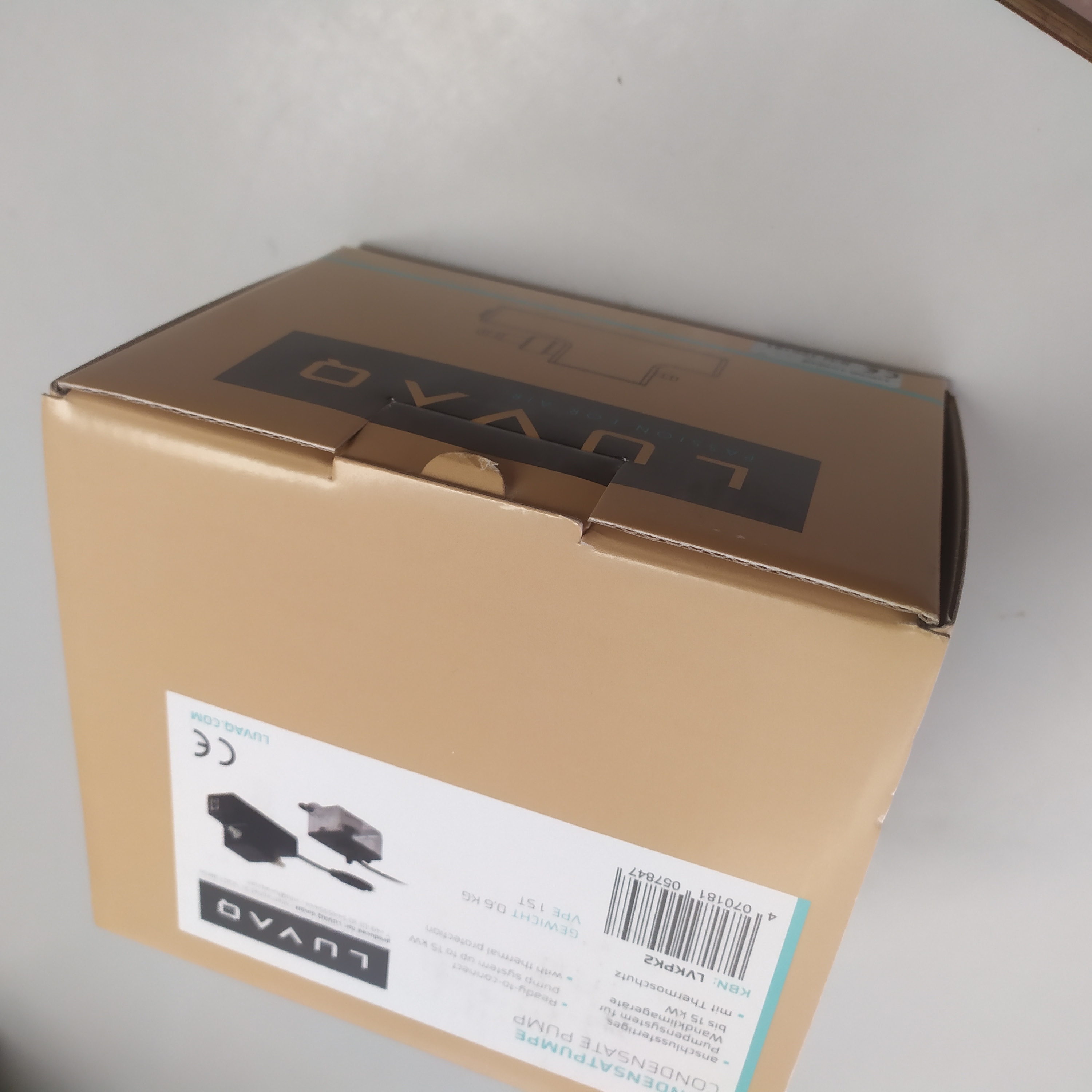 Luvaq Mini Kondensatpumpe LVKPK2 für Klimaanlagen bis 15 kW