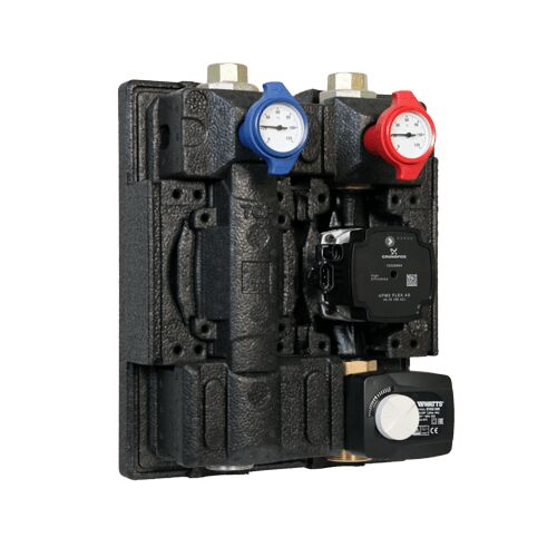 WATTS ( Nibe OEM ) Pumpengruppe HKGM25 mit Grundfos UPM 25 70 Pumpe und Mischer