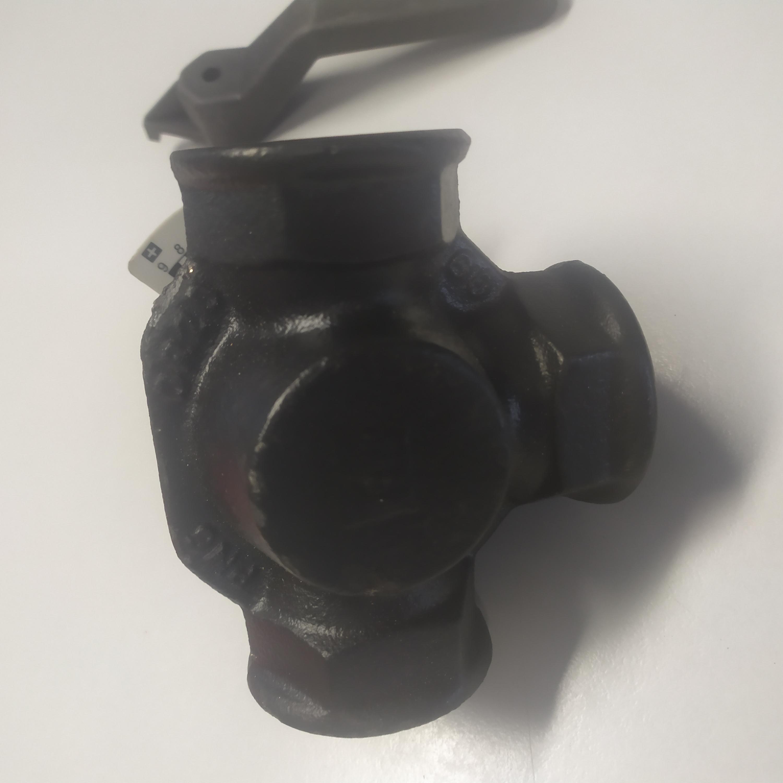 Honeywell Resideo CENTRA Dreiwege-Muffenmischer DR GG 20, grau, PN 6, abgewinkelt DN 20