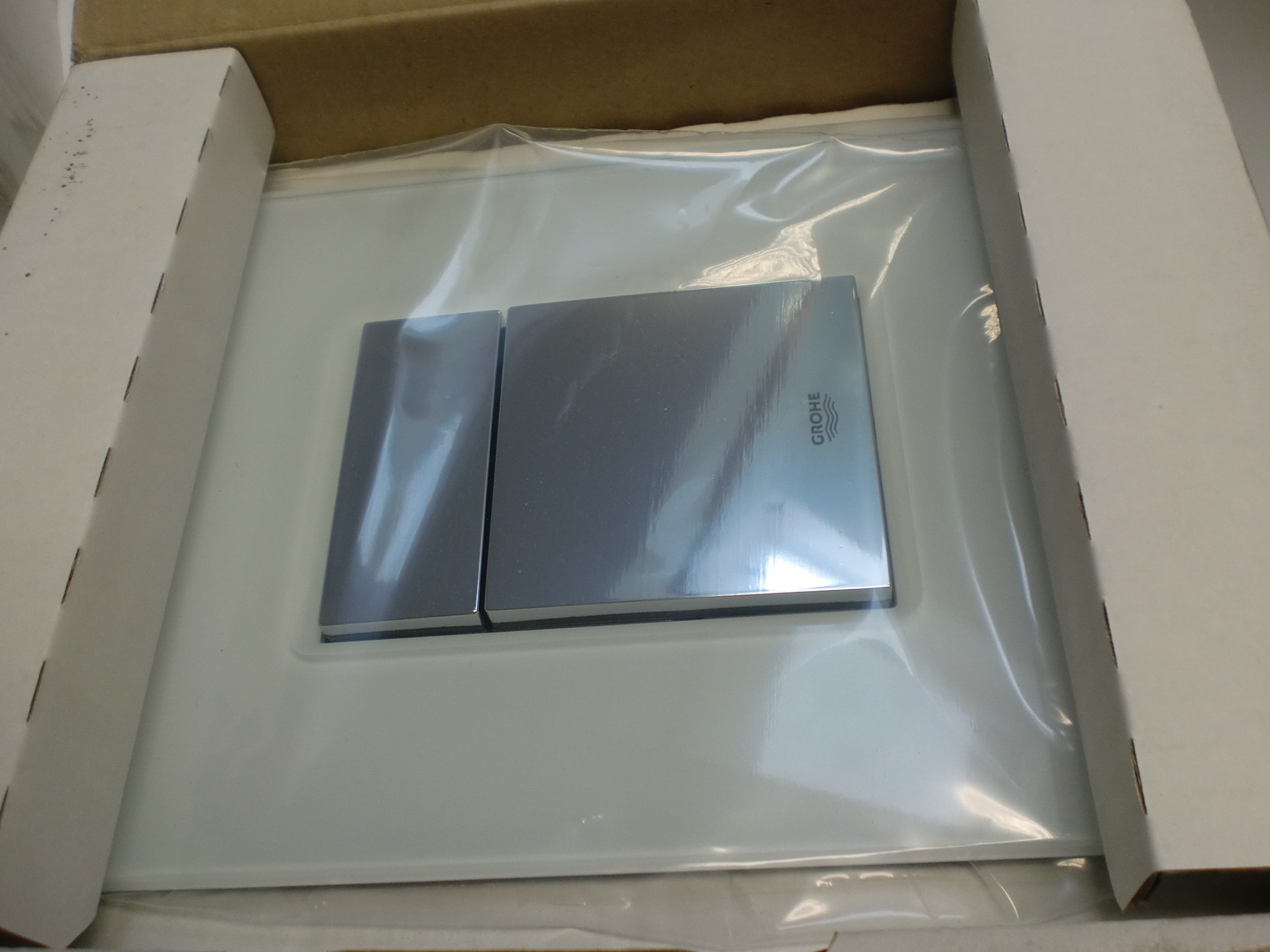 Grohe Betätigungsplatte Skate Cosmopolitan Moon White mit Taster Chrom 38 845 LS0