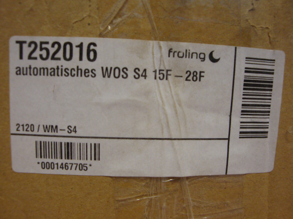 Fröling automatisches WOS T252016 S4 15F-28F mit Pelletflansch