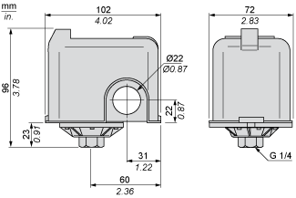 Schneider Electric Druckregler XMPD12B2131 IP54 Druckschalter Druckregler 