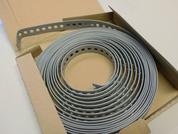 MEZ Lochband Montageband Kunststoff ummantelt 27mm x 8,3mm 10m Länge