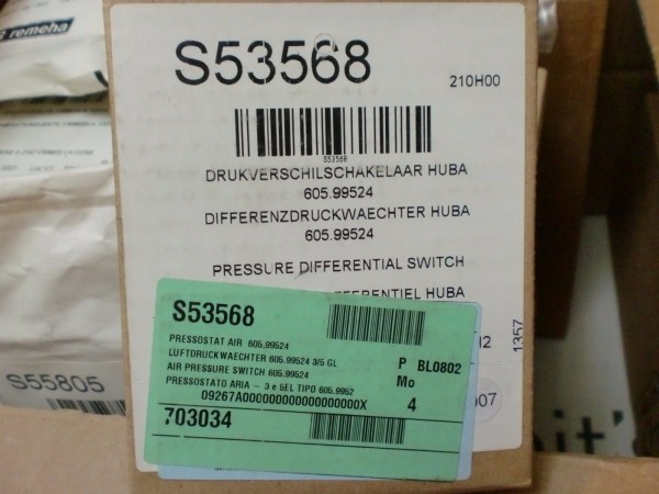 Remeha Differenzdruckwächter 80, 160 und 200 kW S53568