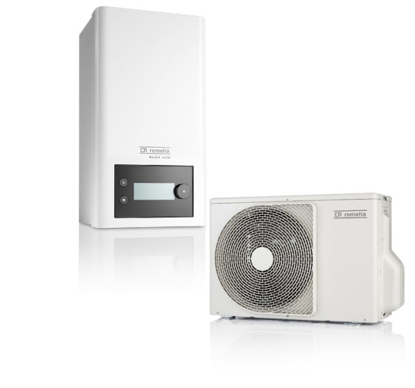 Remeha Elga Ace Split 4 kW Luft Wasser Wärmepumpe Hybrid 7755638